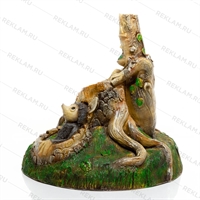 Крышка для канализационного люка Лешие F08310 стеклопластик, ширина 91 см - фото 51837