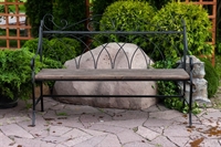 Лавка для парка 941-16 металл дерево - фото 51865