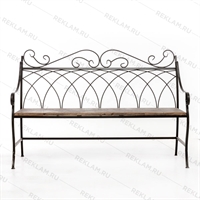 Лавка для парка 941-16 металл дерево - фото 51868