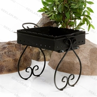 Разборный кованый мангал 861-46R 480х620 3мм - фото 51894