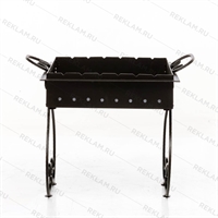 Разборный кованый мангал 861-46R 480х620 3мм - фото 51900