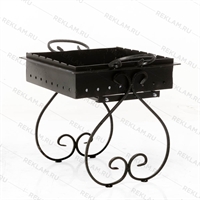 Разборный кованый мангал 861-46R 480х620 3мм - фото 51901