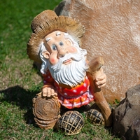 Садовая фигура Лесовик F08201 полистоун высота 51см - фото 51906