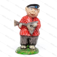 Поросенок с балалайкой U08352 стеклопластик h=75 см - фото 51921