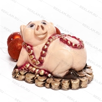 Копилка Свинка с бусами - фото 51968