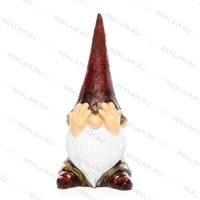 Садовая фигура Гномик F08369 стеклопластик h=85 см - фото 52003