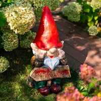 Фигура для сада Гном F08370 полистоун h=65 см - фото 52039