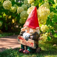 Фигура для сада Гном F08370 полистоун h=65 см - фото 52040