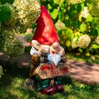 Фигура для сада Гном F08370 полистоун h=65 см - фото 52041