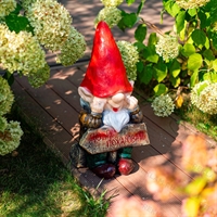 Фигура для сада Гном F08370 полистоун h=65 см - фото 52042