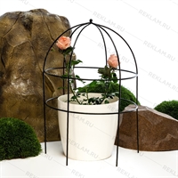 Круглая опора для цветов 57-908 металл высота 87см - фото 52204