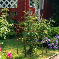 Круглая опора для цветов 57-908 металл высота 87см - фото 52209