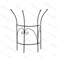 Опора для плетистой розы 57-922 высота 69см металлическая полукруглая - фото 52243