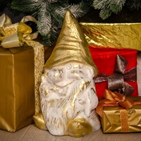 Садовая фигура Гном F08468 полистоун h=40 см - фото 52287