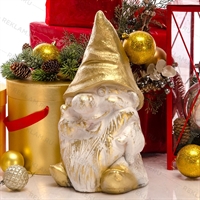 Садовая фигура Гном F08468 полистоун h=40 см - фото 52289