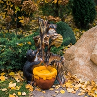 Фонтан декоративный для сада "Мишка" F08928, высота 79 см - фото 52368