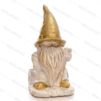 Фигура Гном на пеньке F08404-WG - фото 52419