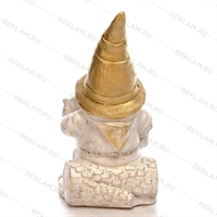 Фигура Гном на пеньке F08404-WG - фото 52421