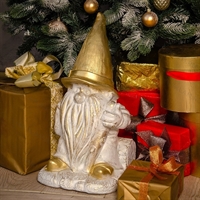 Фигура Гном на пеньке F08404-WG - фото 52425