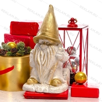 Фигура Гном на пеньке F08404-WG - фото 52426