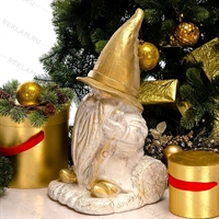 Фигура Гном на пеньке F08404-WG - фото 52428