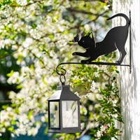 Кронштейн для подвесного кашпо с цветами котенок с бабочкой 201-002B - фото 52484