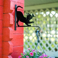 Кронштейн для подвесного кашпо с цветами котенок с бабочкой 201-002B - фото 52488