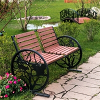 Скамейка для сада двухместная ДПК 302-001B - фото 52541