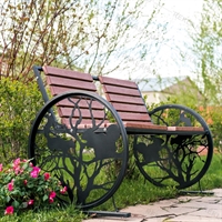 Скамейка для сада двухместная ДПК 302-001B - фото 52542