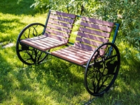 Скамейка для сада двухместная ДПК 302-001B - фото 52545