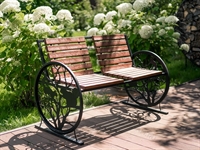 Скамейка для сада двухместная ДПК 302-001B - фото 52546