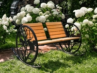 Скамейка для сада двухместная ДПК 302-001B - фото 52548