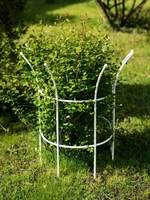 Опора полукруглая для растений 58-921W металл цв.белый h=68 см - фото 52610