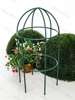 Опора круглая для садовых растений металлическая 58-909Gr h=80 см - фото 52615