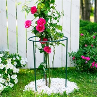 Опора круглая для садовых растений 58-906Gr металлическая цвет зелёный h=51 см - фото 52689