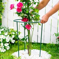 Опора круглая для садовых растений 58-906Gr металлическая цвет зелёный h=51 см - фото 52690