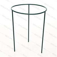 Опора круглая для садовых растений 58-906Gr металлическая цвет зелёный h=51 см - фото 52692