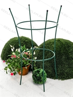 Садовая круглая опора для растений 58-912Gr металл h=89 см - фото 52700