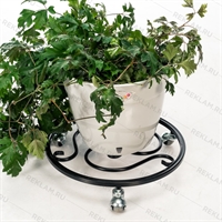 Подставка для цветов на колесиках 21-005B - фото 52722