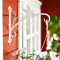 Кронштейн металлический настенный для подвесных кашпо 201-031W белый - фото 52821