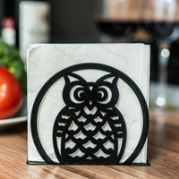 Салфетница кухонная металлическая Сова - фото 53228