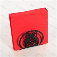 Салфетница кухонная металлическая Сова - фото 53241