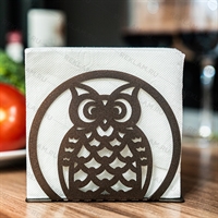 Салфетница кухонная металлическая Сова - фото 53244