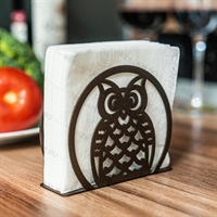 Салфетница кухонная металлическая Сова - фото 53245