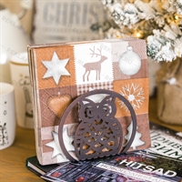 Салфетница кухонная металлическая Сова - фото 53249