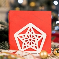 Салфетница кухонная из металла Звезда - фото 53494