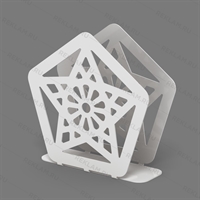 Салфетница кухонная из металла Звезда - фото 53498