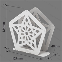Салфетница кухонная из металла Звезда - фото 53499