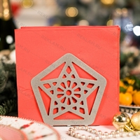 Салфетница кухонная из металла Звезда - фото 53507