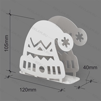 Салфетница кухонная из металла Шапка - фото 53526